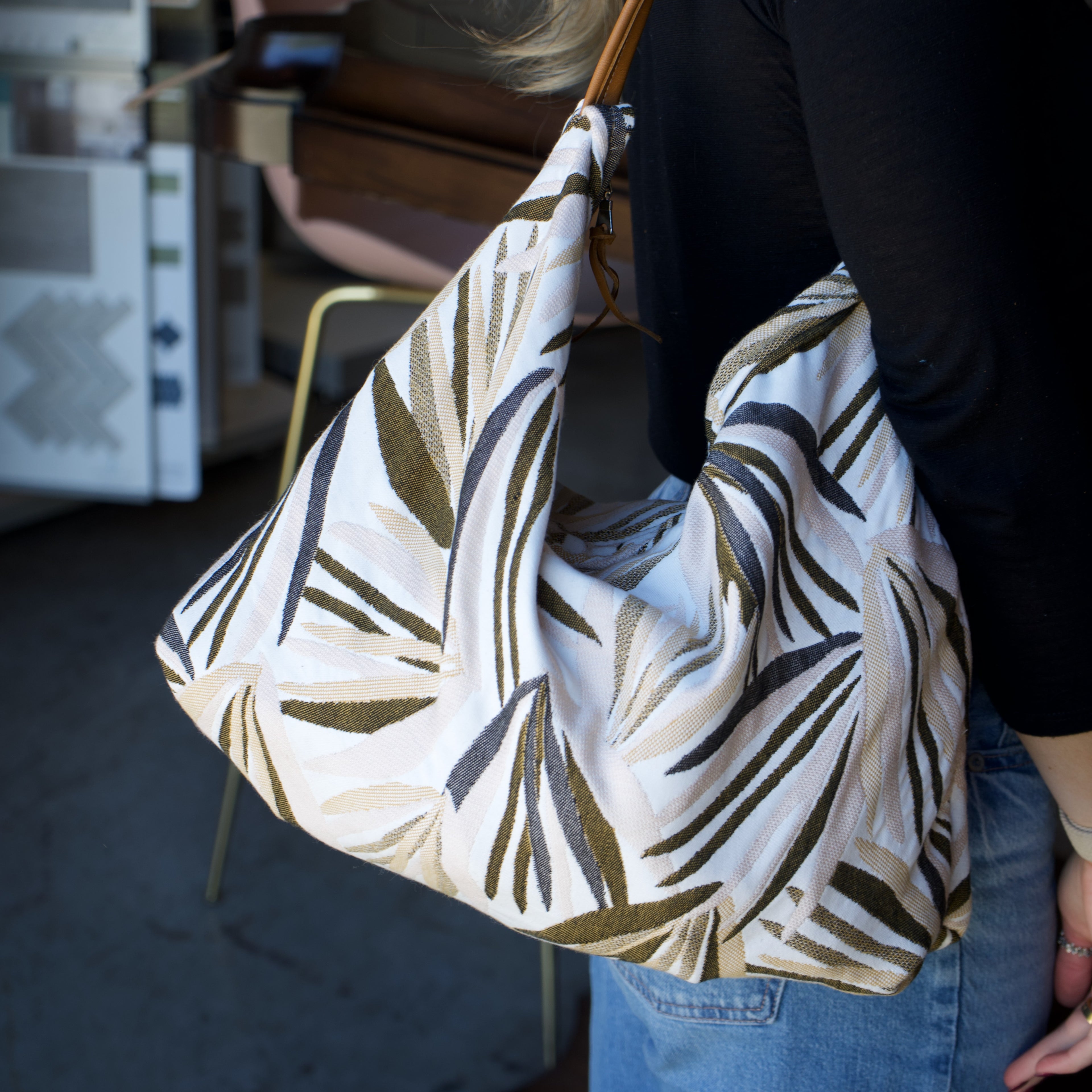 Josie Tote - Leaf Print