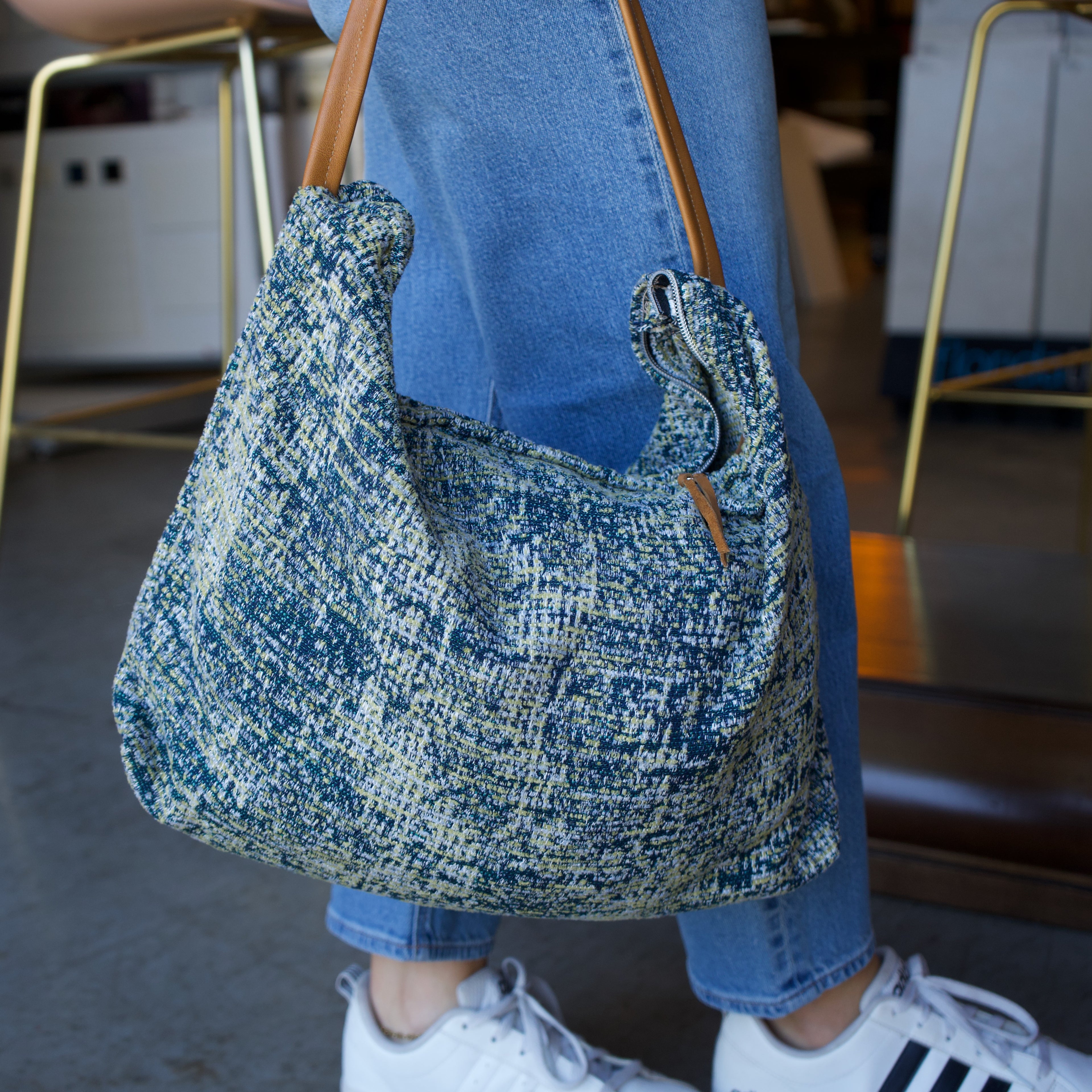 Josie Tote - Blue/Green