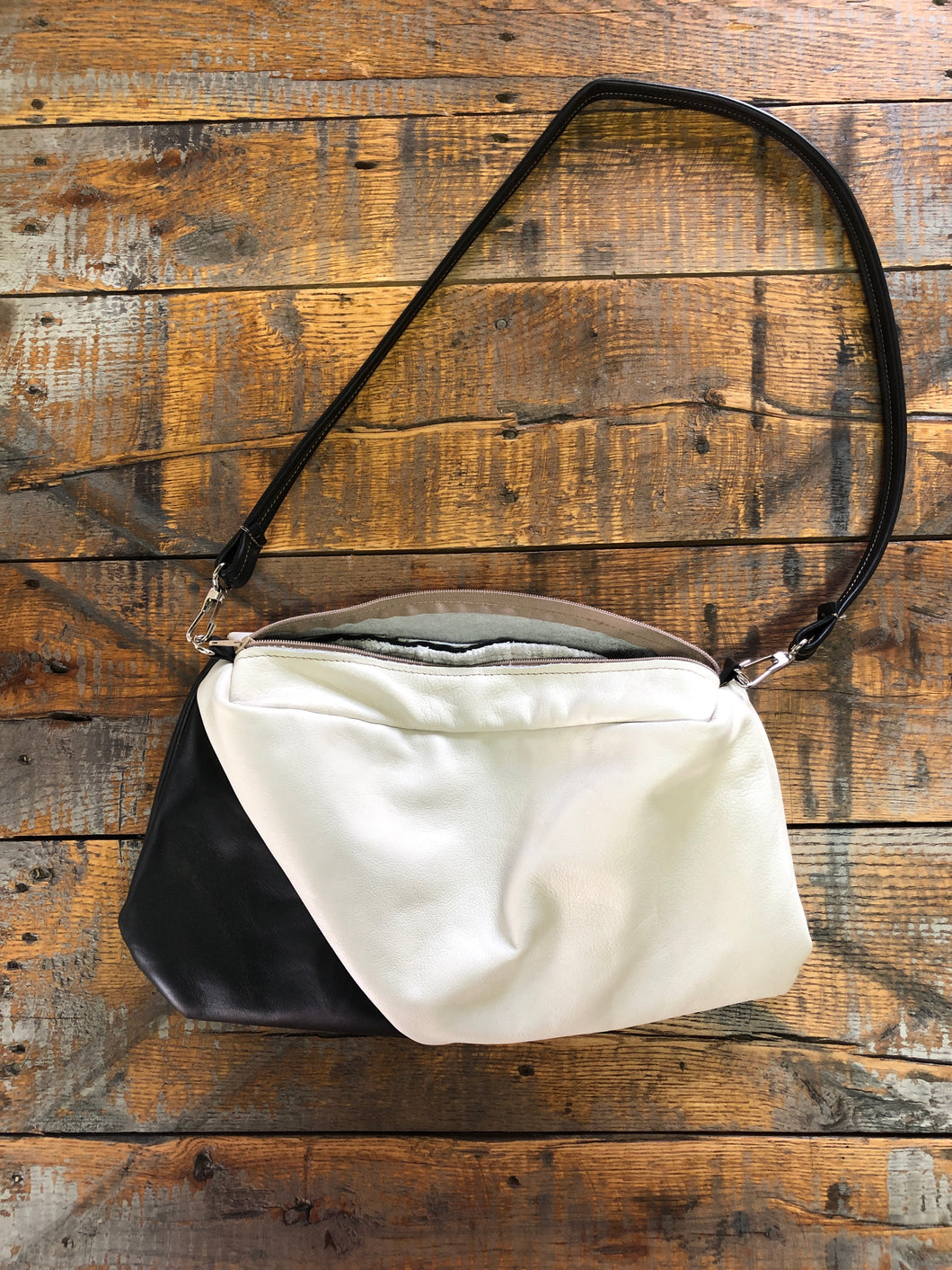 black white leather bags handbags luxury fabric
