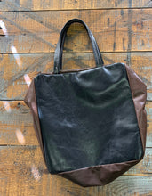 Load image into Gallery viewer, black leather fabric bags luxury handbags
